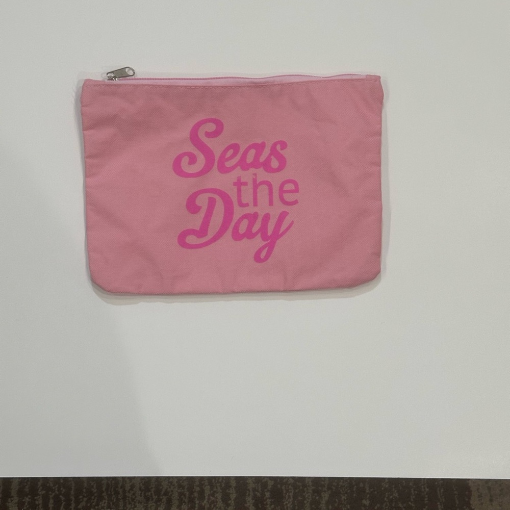 Pink Seas the Day Pouch